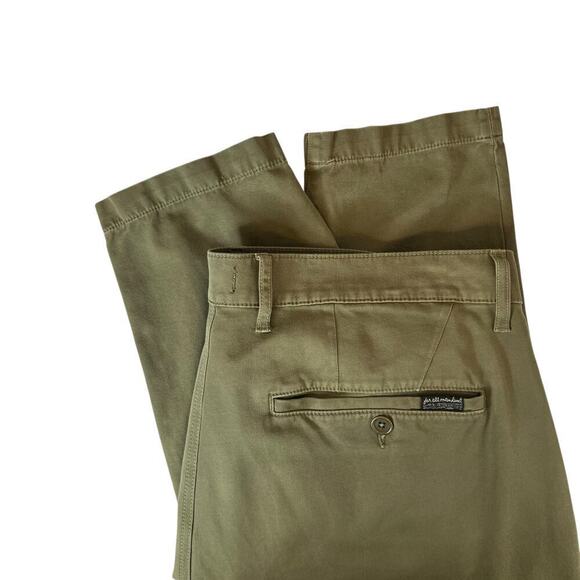 7 for All Mankind Go-To Chino in Military Green Men's Size 40 x 31 - Picture 10 of 15